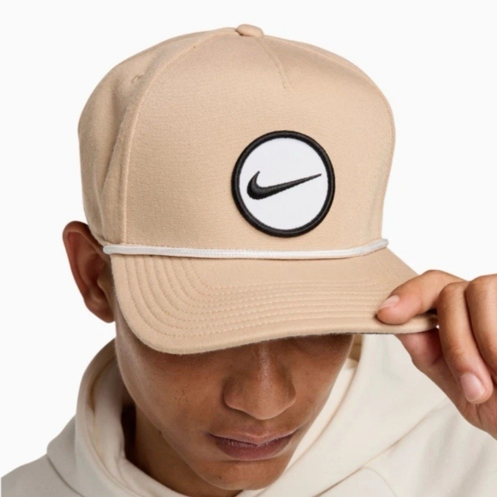 NWT Nike Men's Retro Pro Performance Snapback Hat Size M/L (Beige) HF7482-200